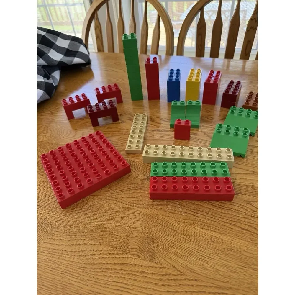 LEGO DUPLO Mixed Lot: Base Plate,Arches,Long Bricks Slopes -Replacement Parts - Picture 2 of 4